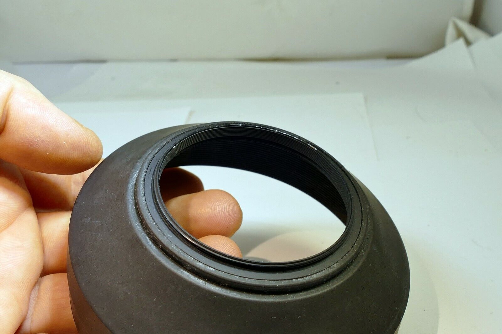 Mamiya 58mm Lens threaded Rubber Hood shade wide angle 55mm f2.8 Sekor C 645