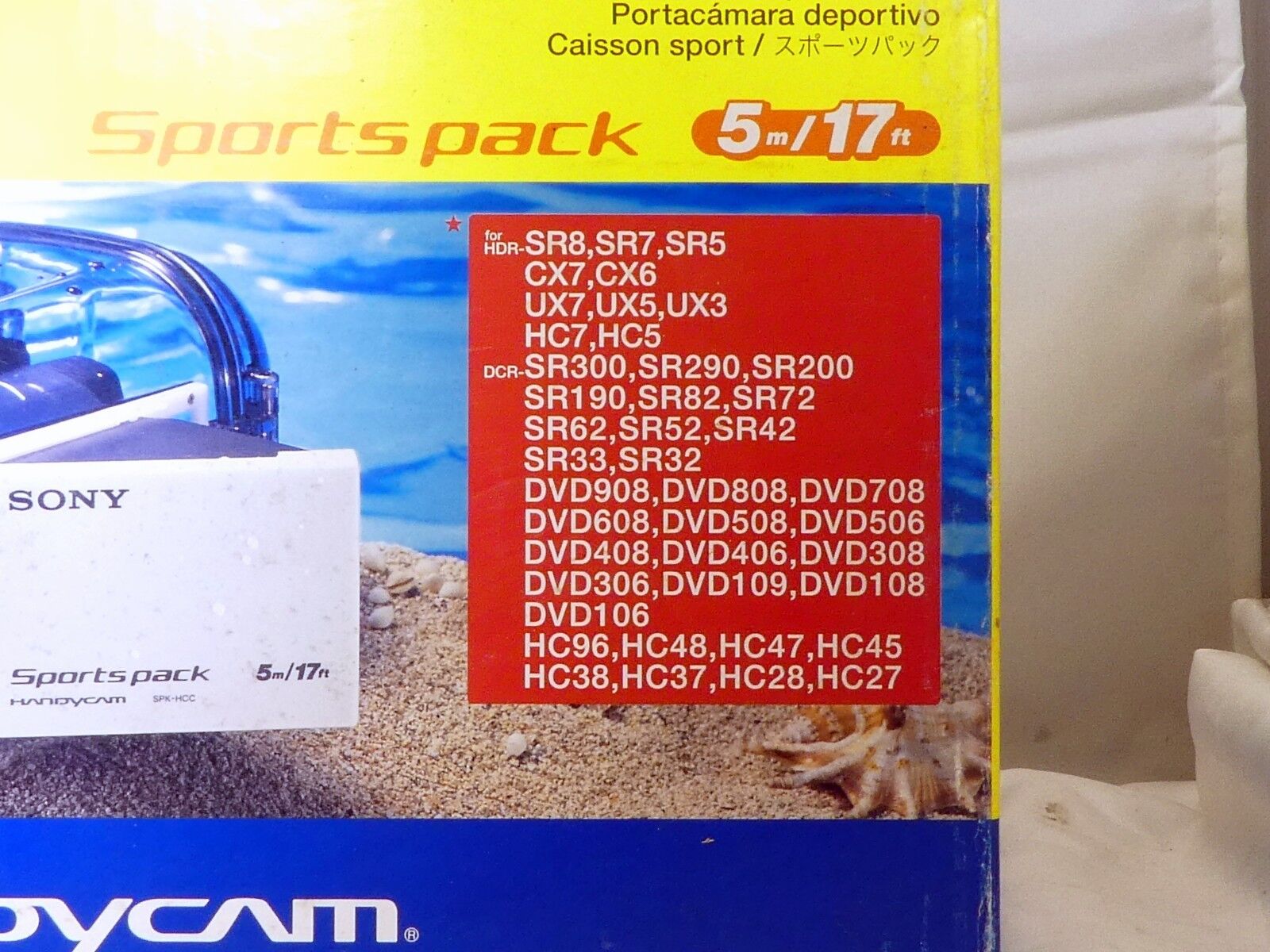 Sony SPK-HCC Handicam camera Underwater Camera Housing UX7 HC8 SR5 UX5 HC7
