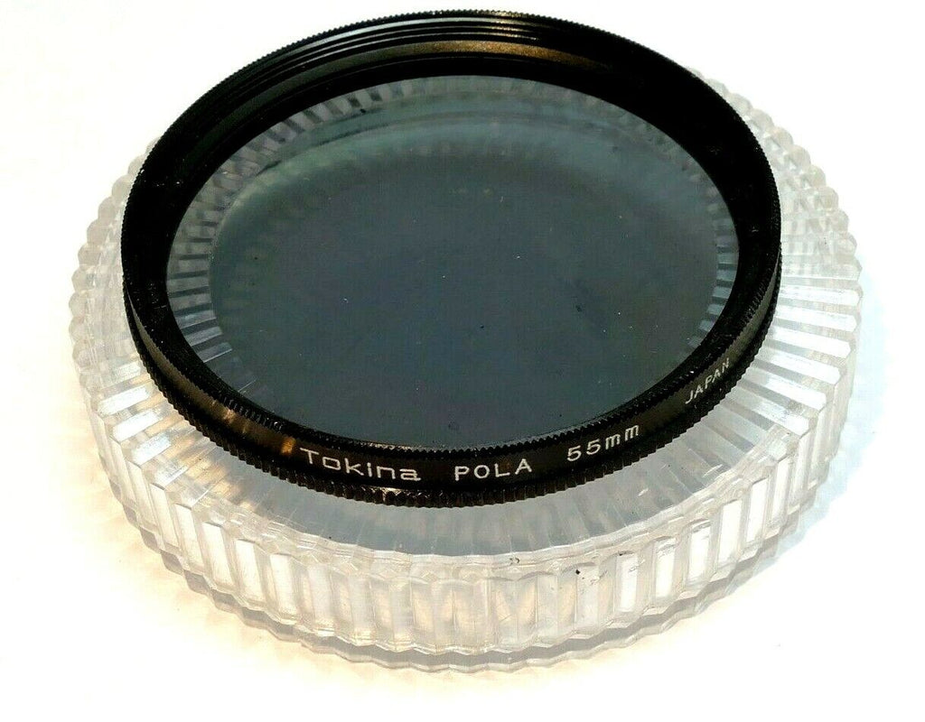 Tokina 55mm Polarizer PL with plastic case made in Japan POLA genuine OEM AT-X