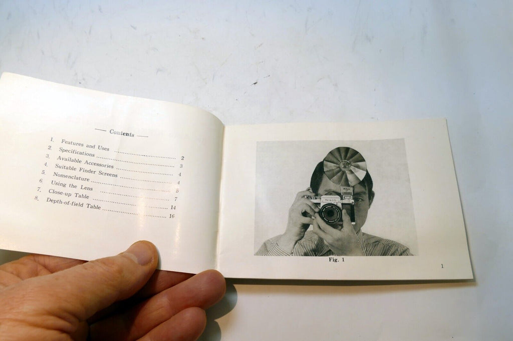 Nikon GN Nikkor 45mm f2.8 F LENS Instruction Guide Manual 1969