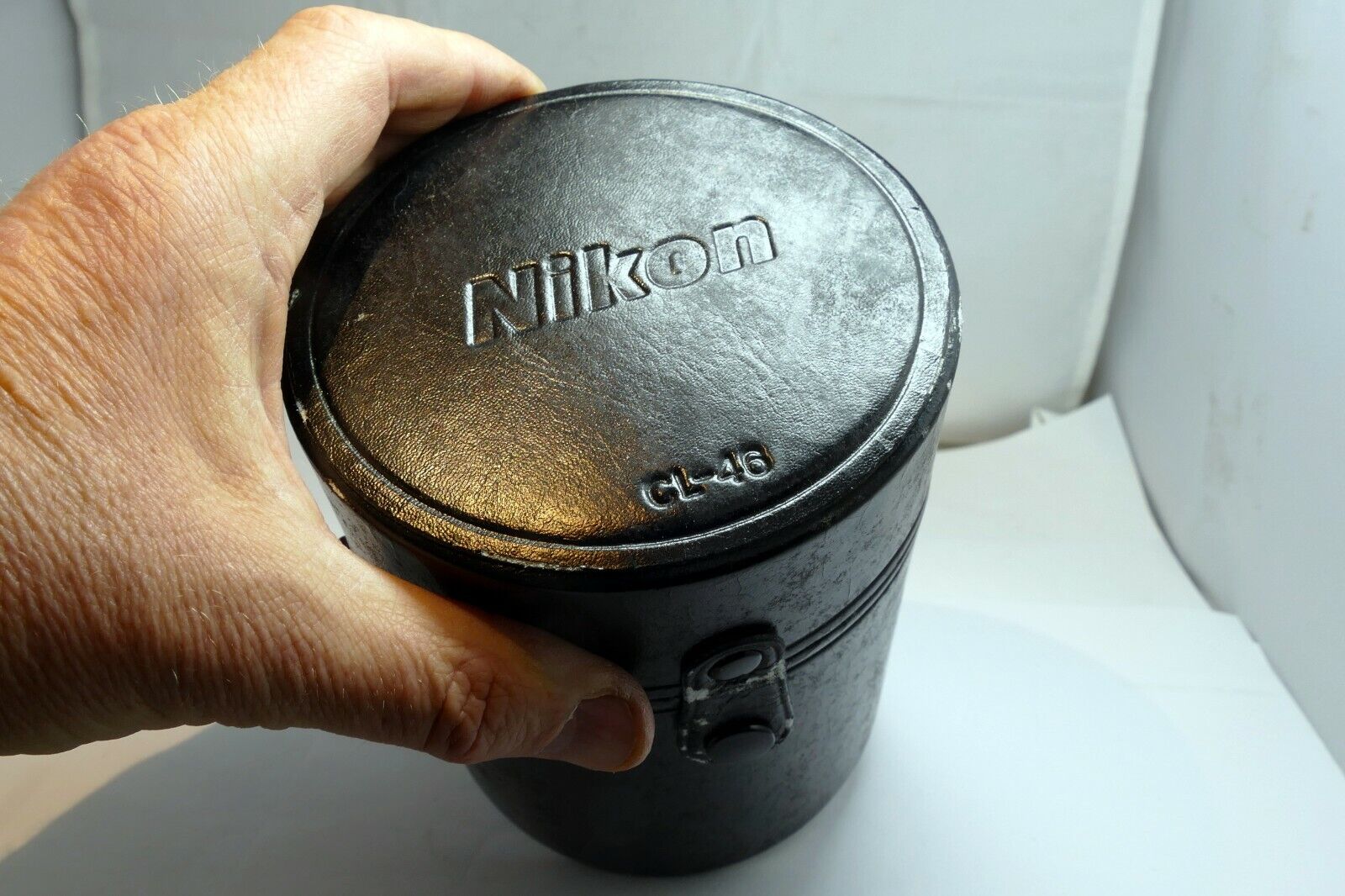 NIKON CL-46 Lens Leather Storage Protective Case for 20-35mm f2.8 D 14mm