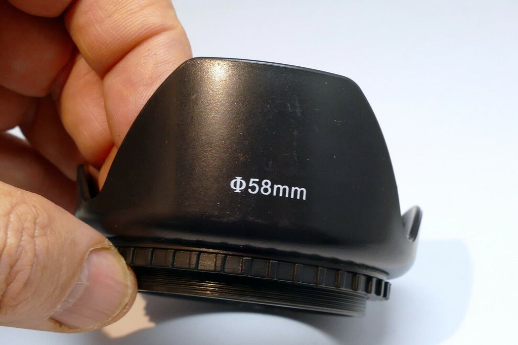 58mm Threaded Lens Hood shade petal shaped plastic