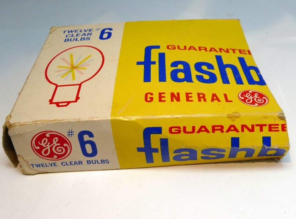 General Electric No. 6#6  Flash Bulbs clear set of 7