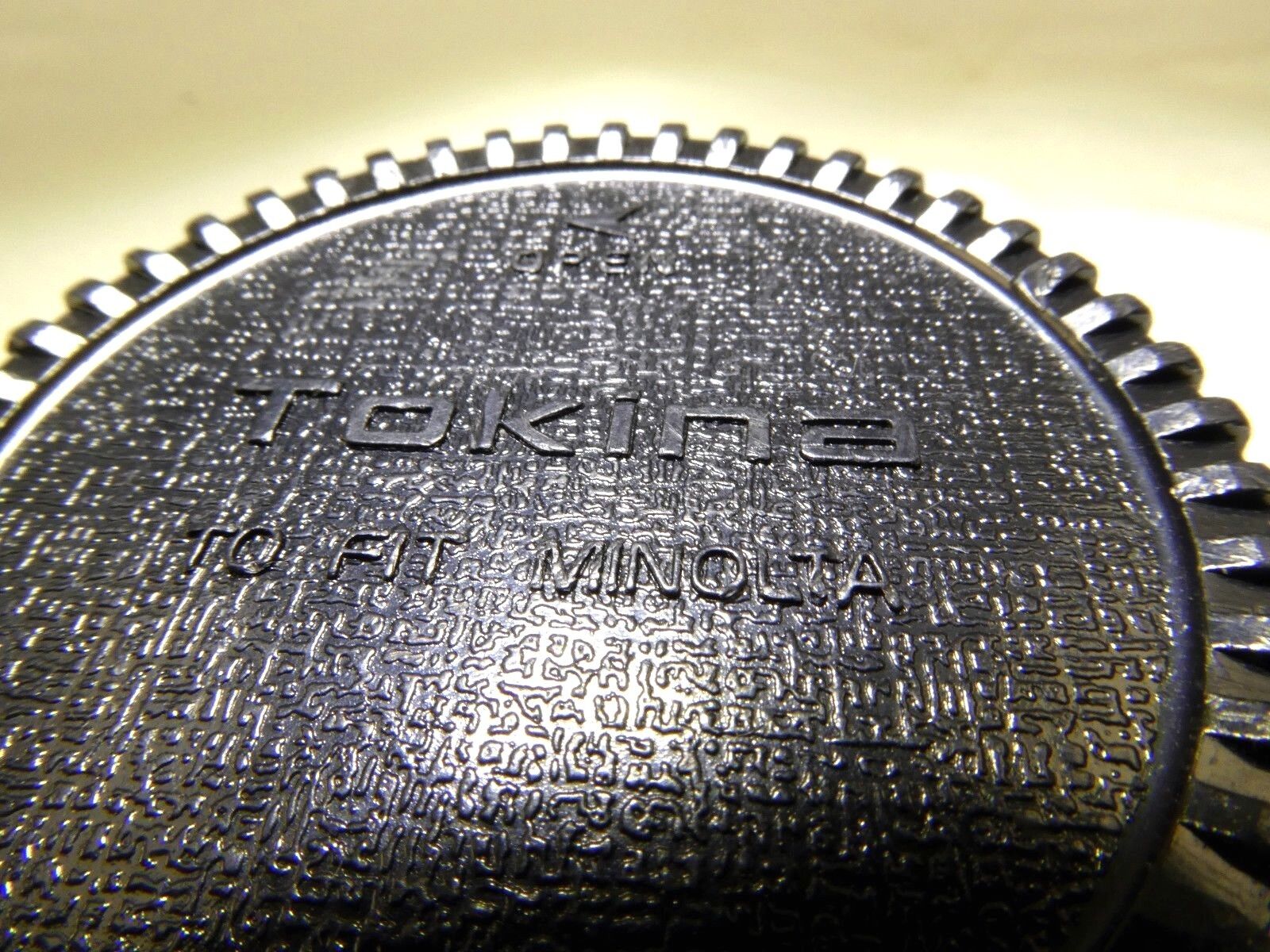 Tokina SP AT-X Rear lens cap for Minolta MC MD Lenses Genuine original Pro SD