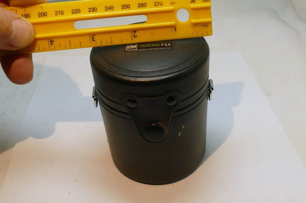 Olympus Hard Lens Case for OM 100mm f2.8 genuine OEM fits 85mm f2 Zuiko OM