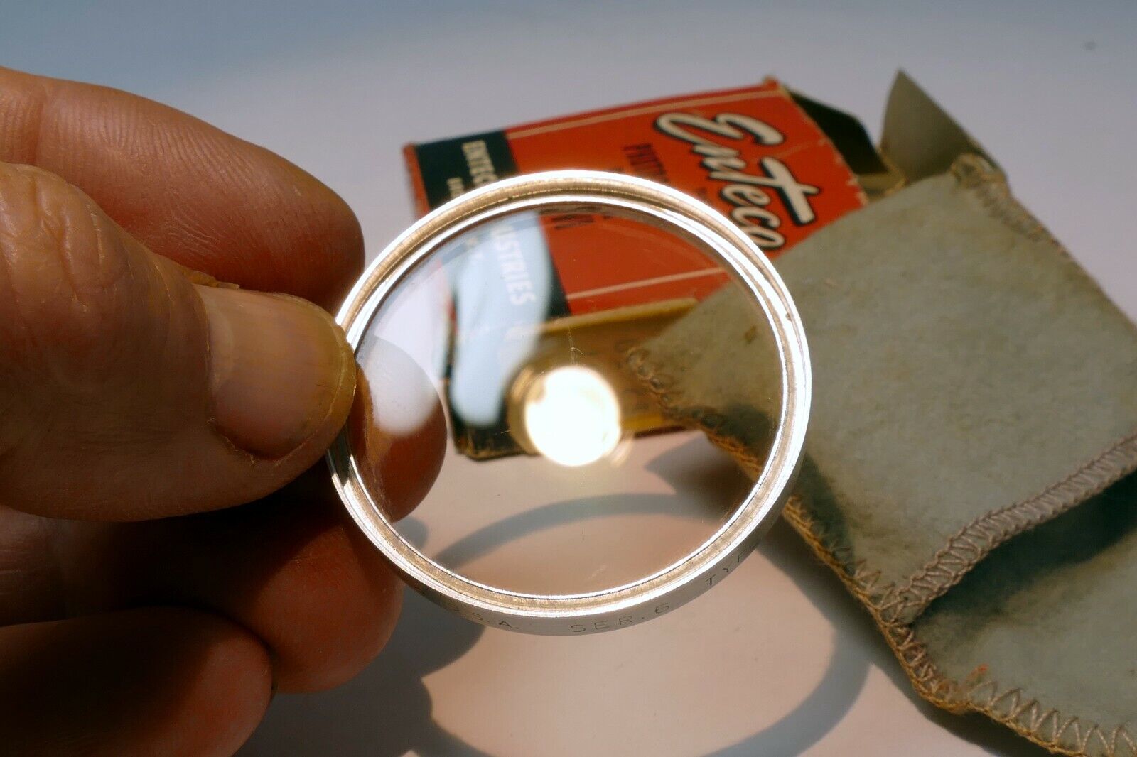 Enteco Lens filter drop in series 6 VI  85C Converts 4900°K to 3200°K Tungsten