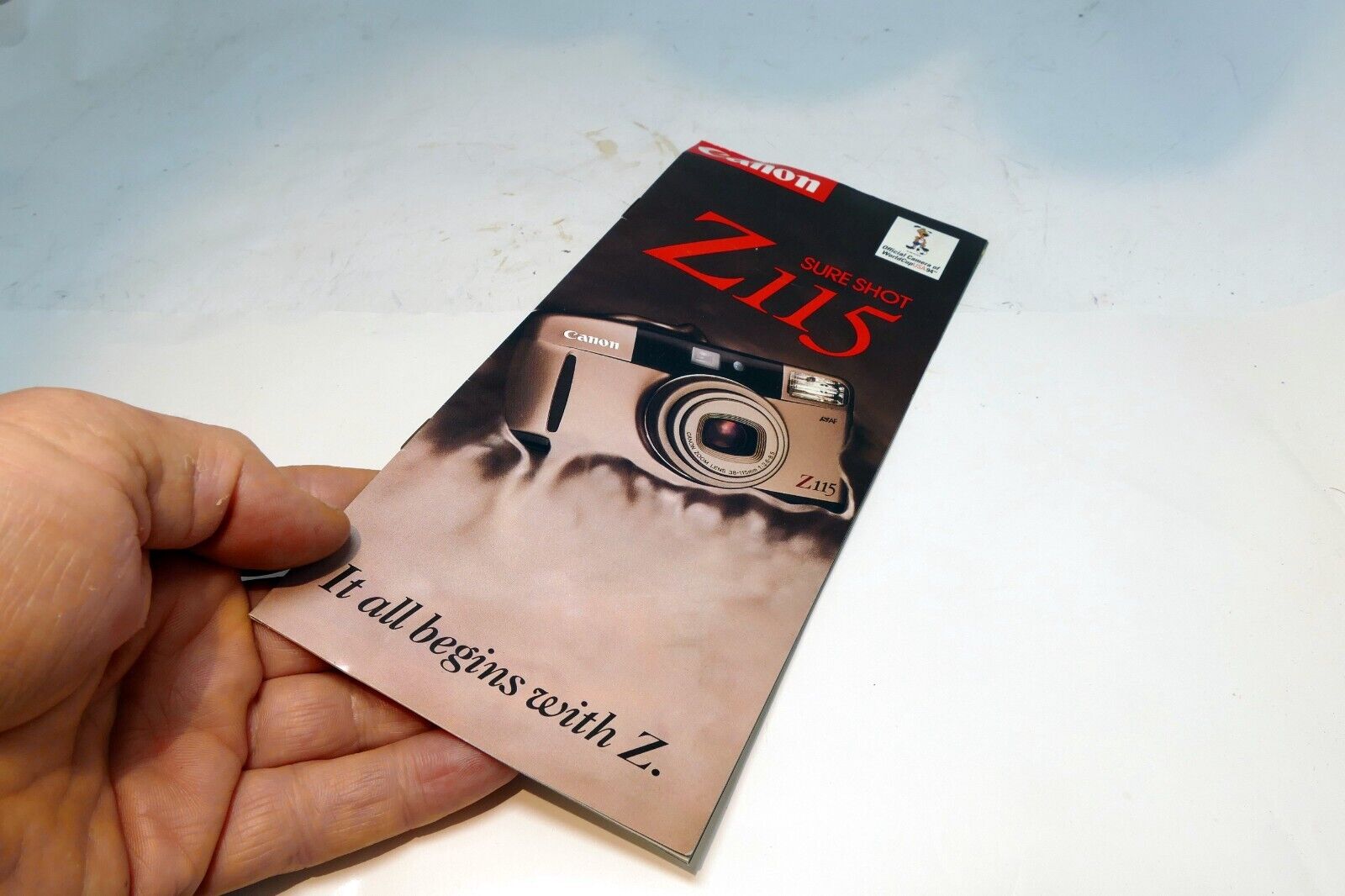 Canon Z115 Sure Shot Camera 35mm Brochure 1993 advertisement add