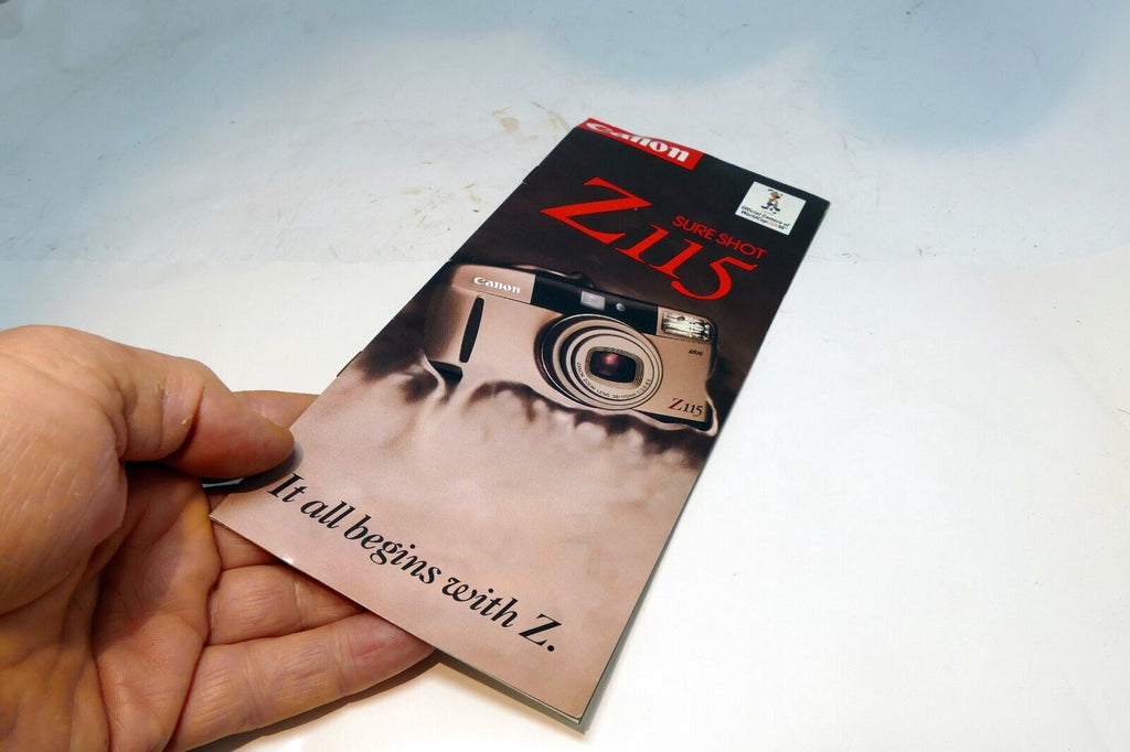 Canon Z115 Sure Shot Camera 35mm Brochure 1993 advertisement add