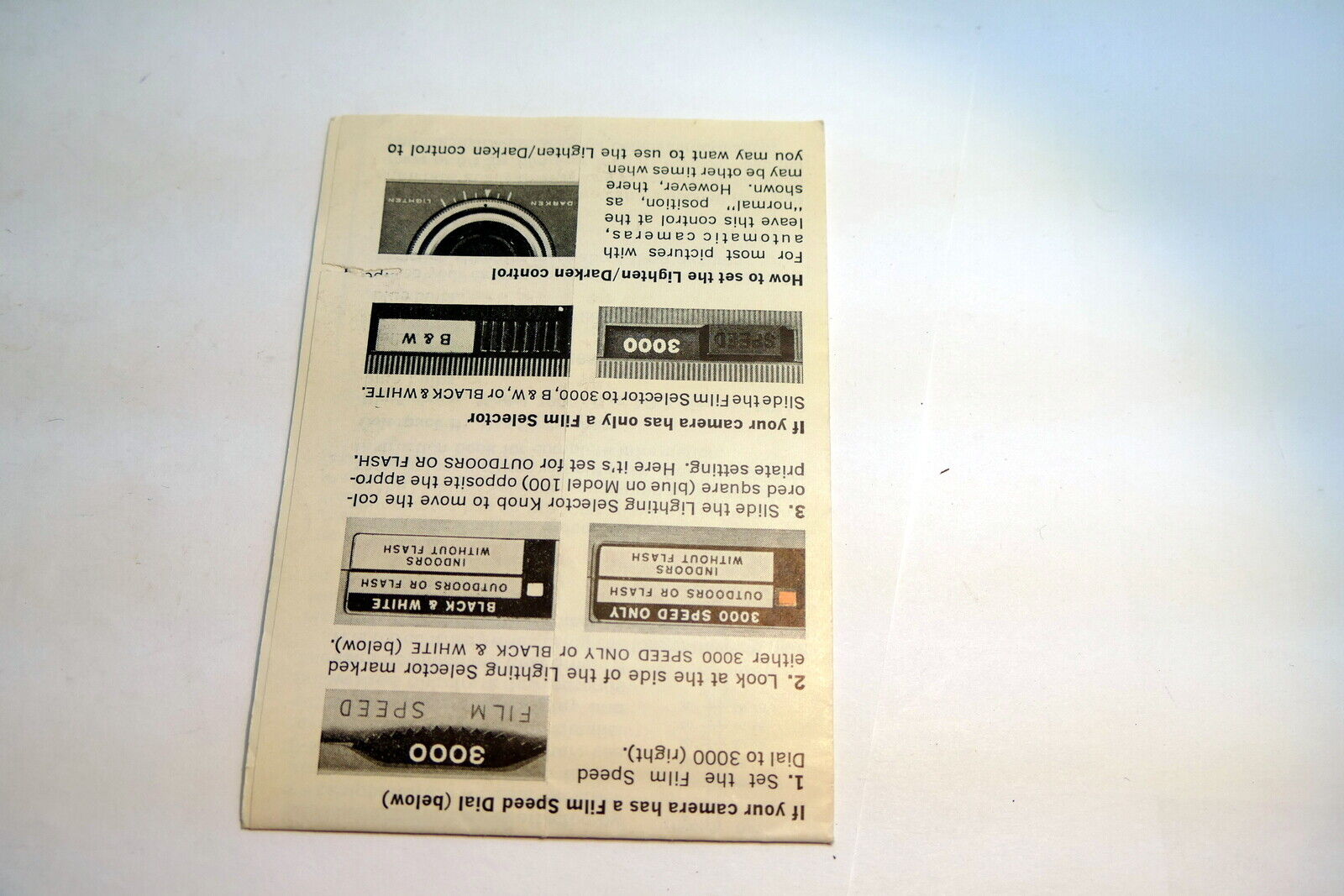 Brochure for Polaroid Type 108 Land film 3 1/4 X 4 1/2 " 