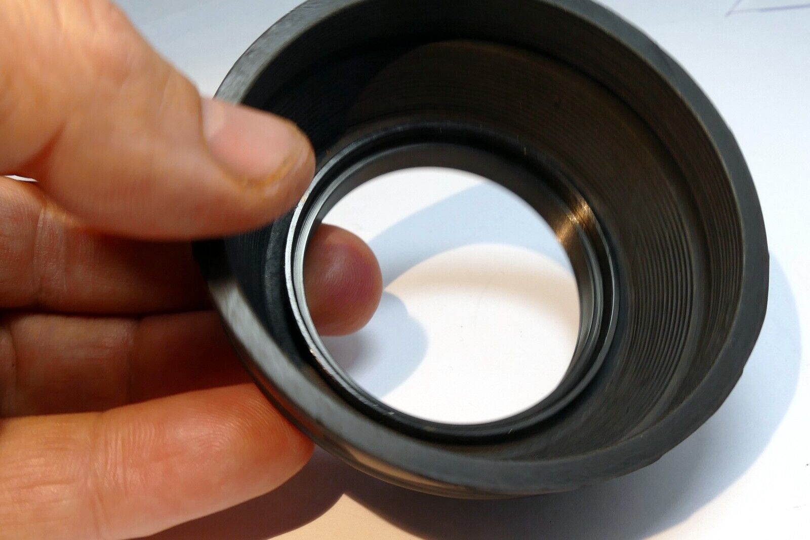 49mm  Rubber Lens Hood Shade  double threaded for 50mm f1.7 f2