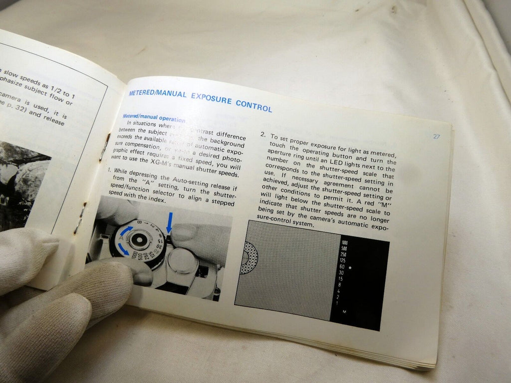 Minolta XG-M camera Instruction Guide Manual English