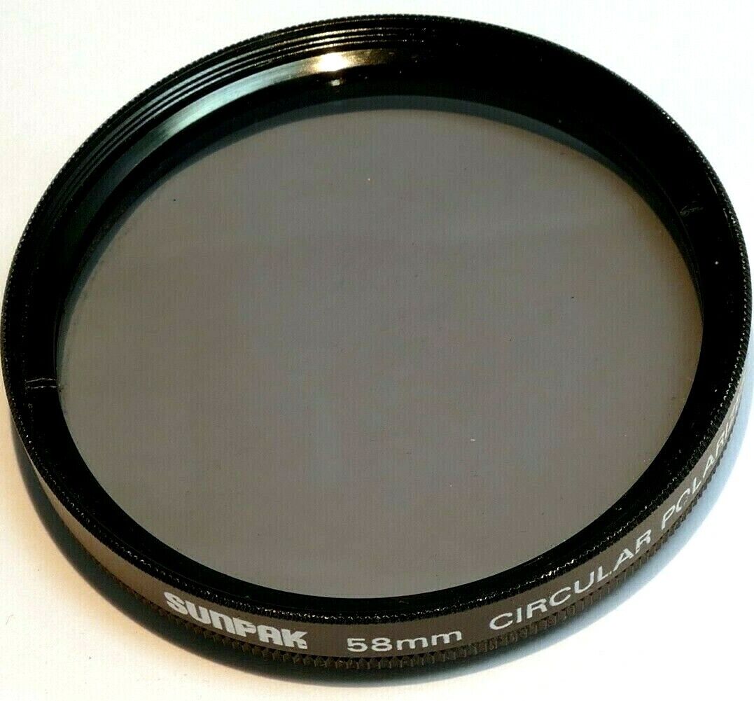 Sunpak 58mm C-PL Filter threaded Circular Polarizer