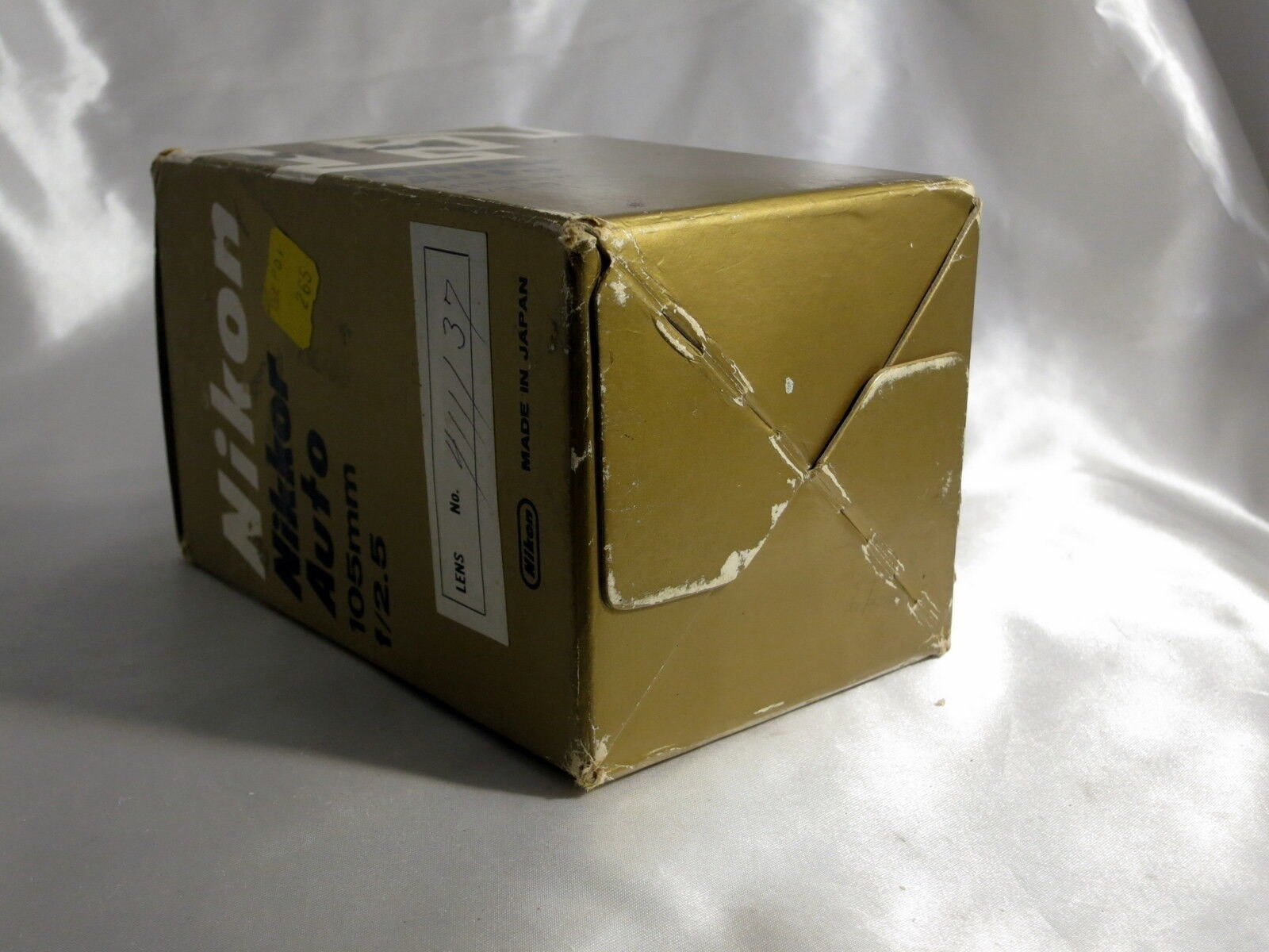 NIKON F Nikkor Auto 105mm f/2.5 Non Ai Lens Empty Box (only!) 5403014