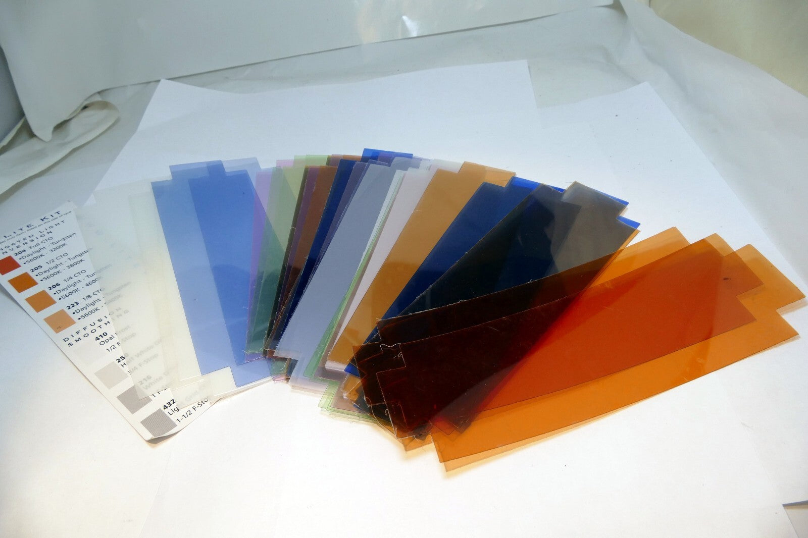 Lite Panel Kit Color filter Gel 57X170mm flash system light conversion diffusion