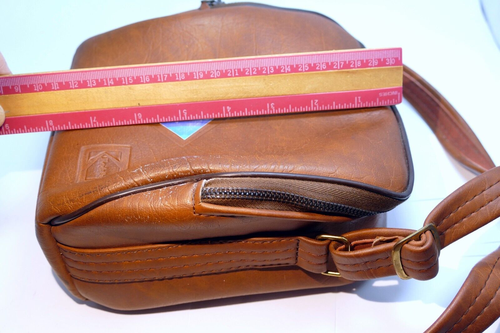 Kodak Polaroid Camera  Case vintage 7X7X3" w/ Rainbow - genuine