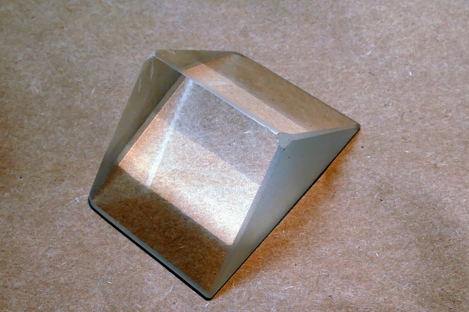 30mm Optical glass right angle prism 90 degree total reflection measurement