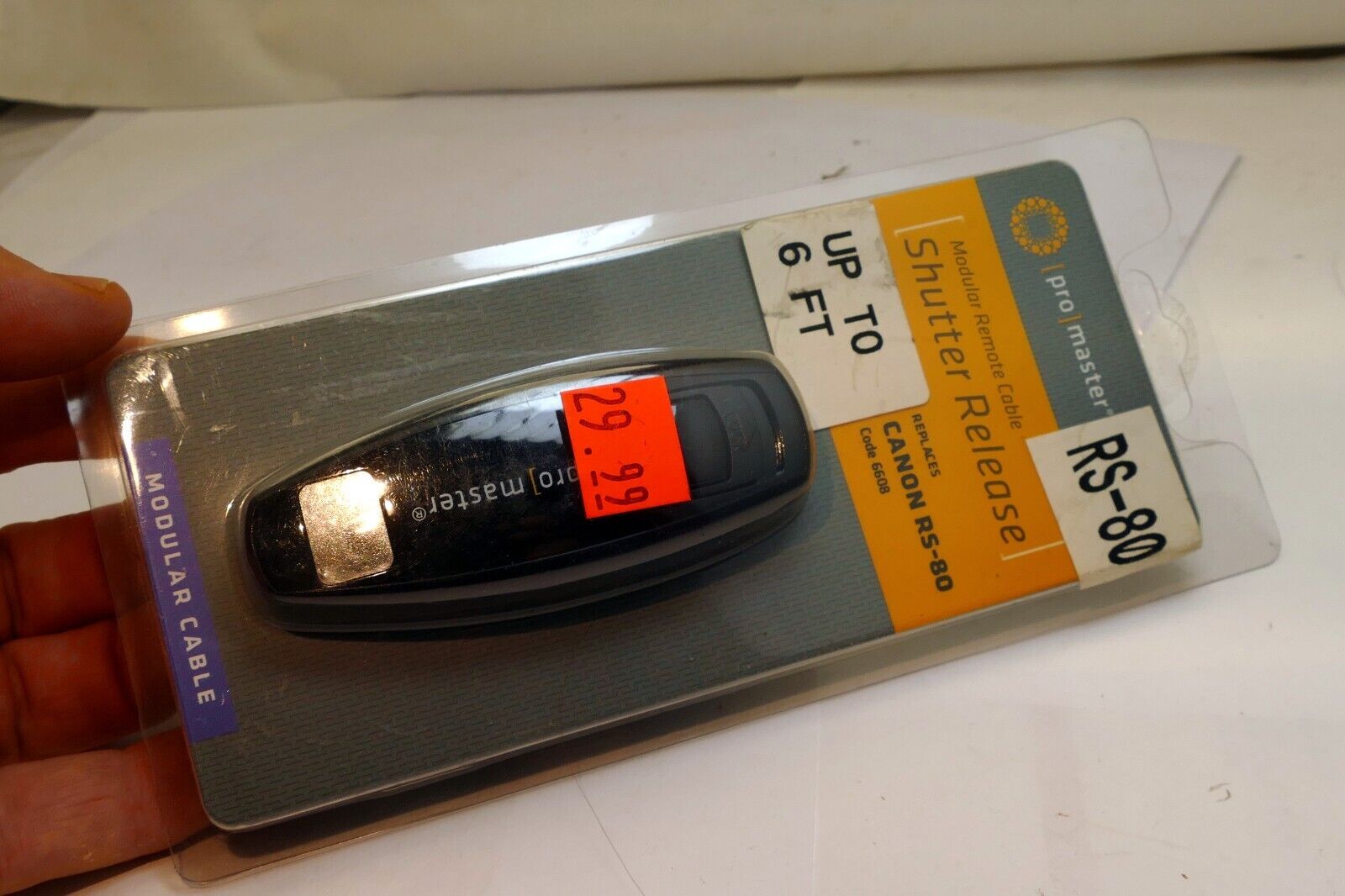 ProMaster Camera Shutter Release cable 6 feet long (Code 6608) for Canon RS-80