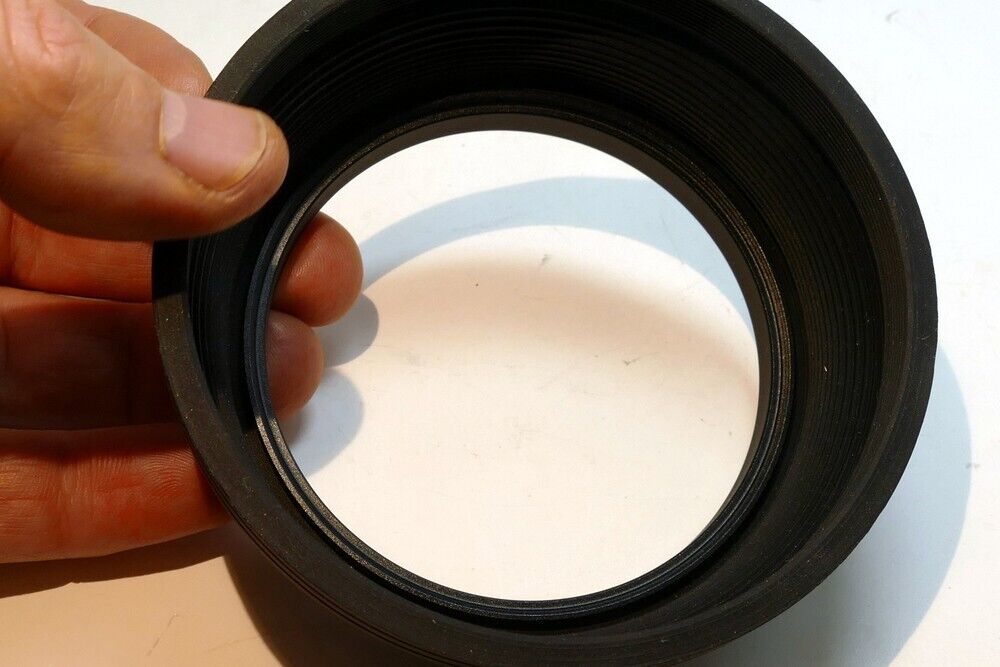 77mm Rubber Lens Hood Shade double threaded telephoto 400mm