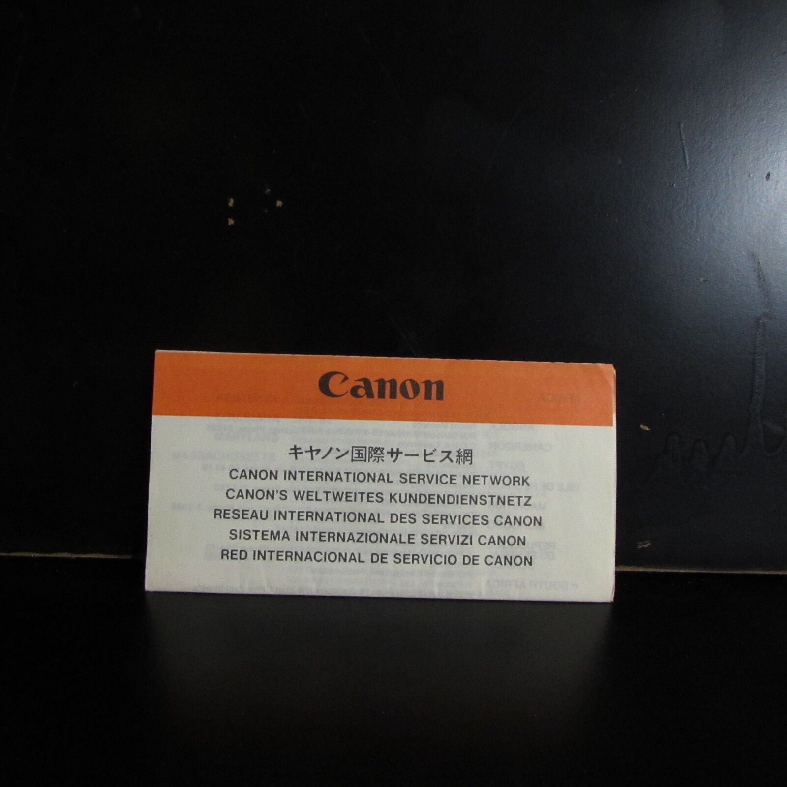 vintage Canon USA Inc authorized Service facility List O401808