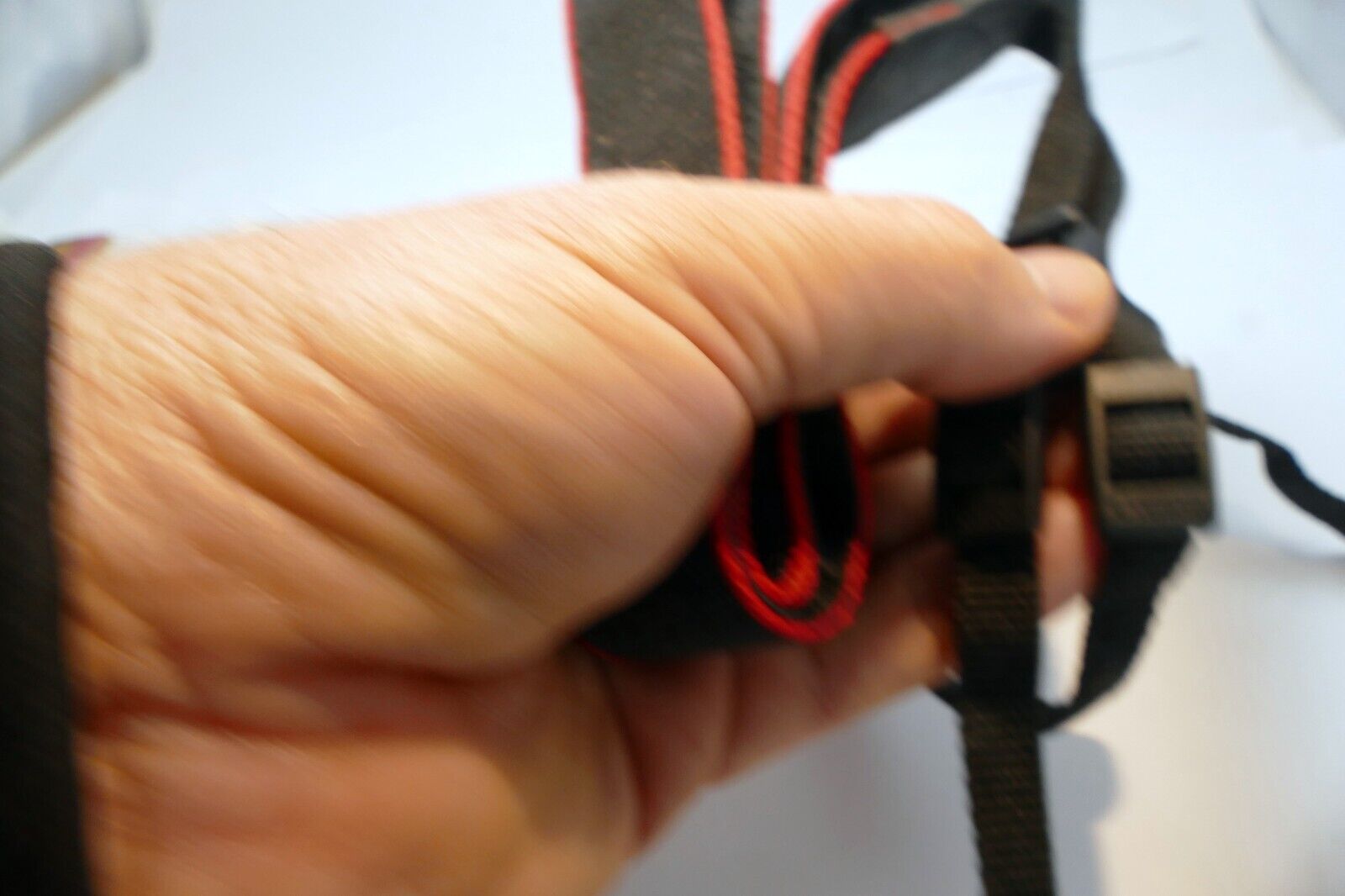 Canon EOS Camera Shoulder Strap Black-White Embroidered 3cm wide - OEM Genuine