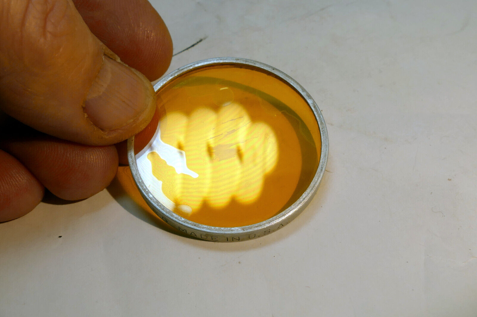 Kodak Wratten Yellow 2 Filter series 6 VI Drop in type - coating separation