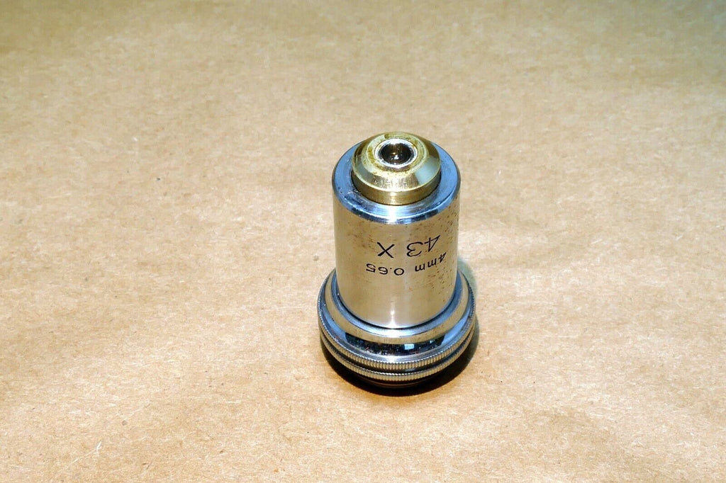 Bausch Lomb 43X 4mm 0.65 Microscope Objective Rochester NY