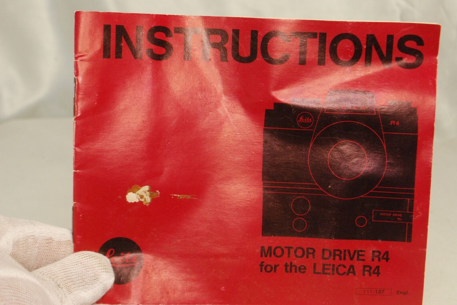 Instrucions Book Vintage for Leica Motor Drive R4 camera Guide Manual R45311054