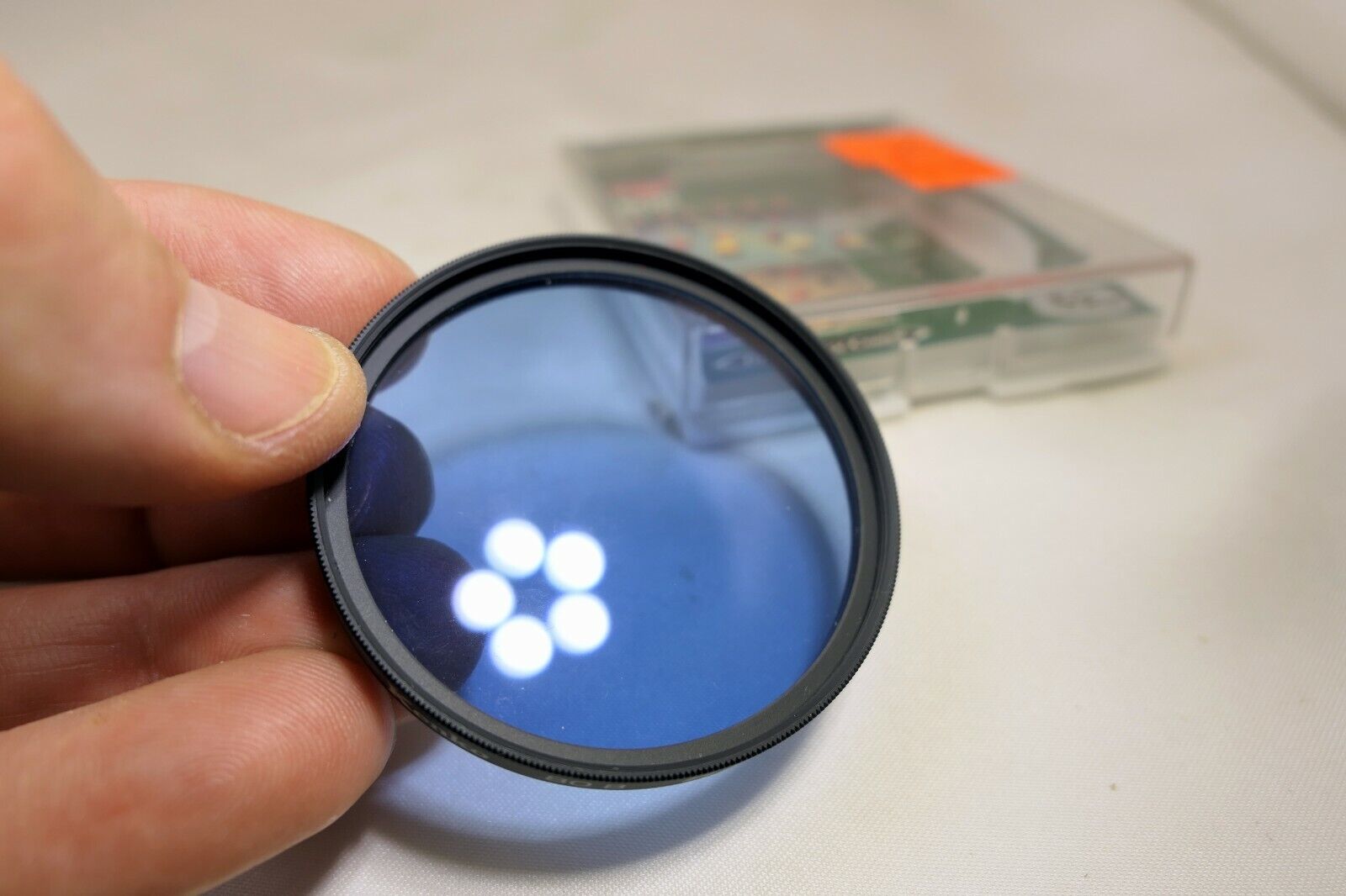 Kenko 52mm 80B Blue  Lens Filter screw in type boxed - Mint condition