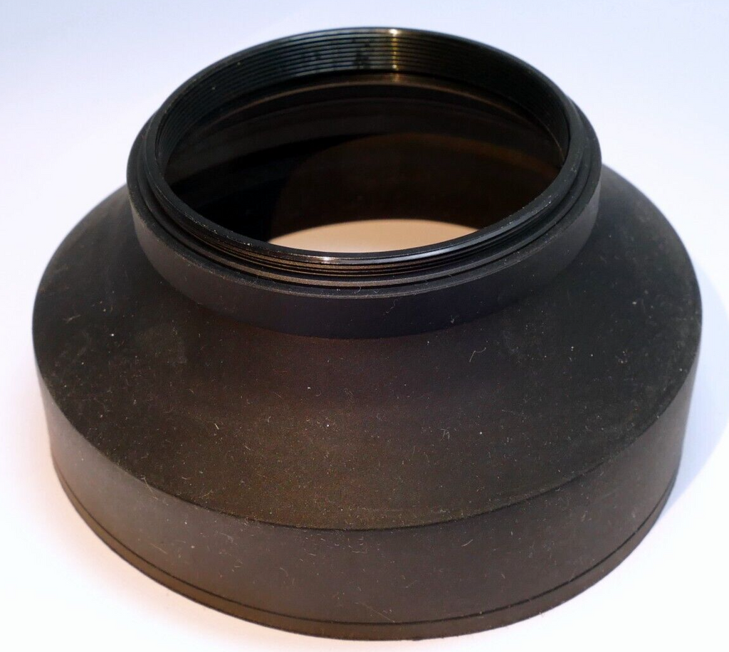 58mm Rubber Lens Hood Shade  double  threaded 3- way wide angle telephoto