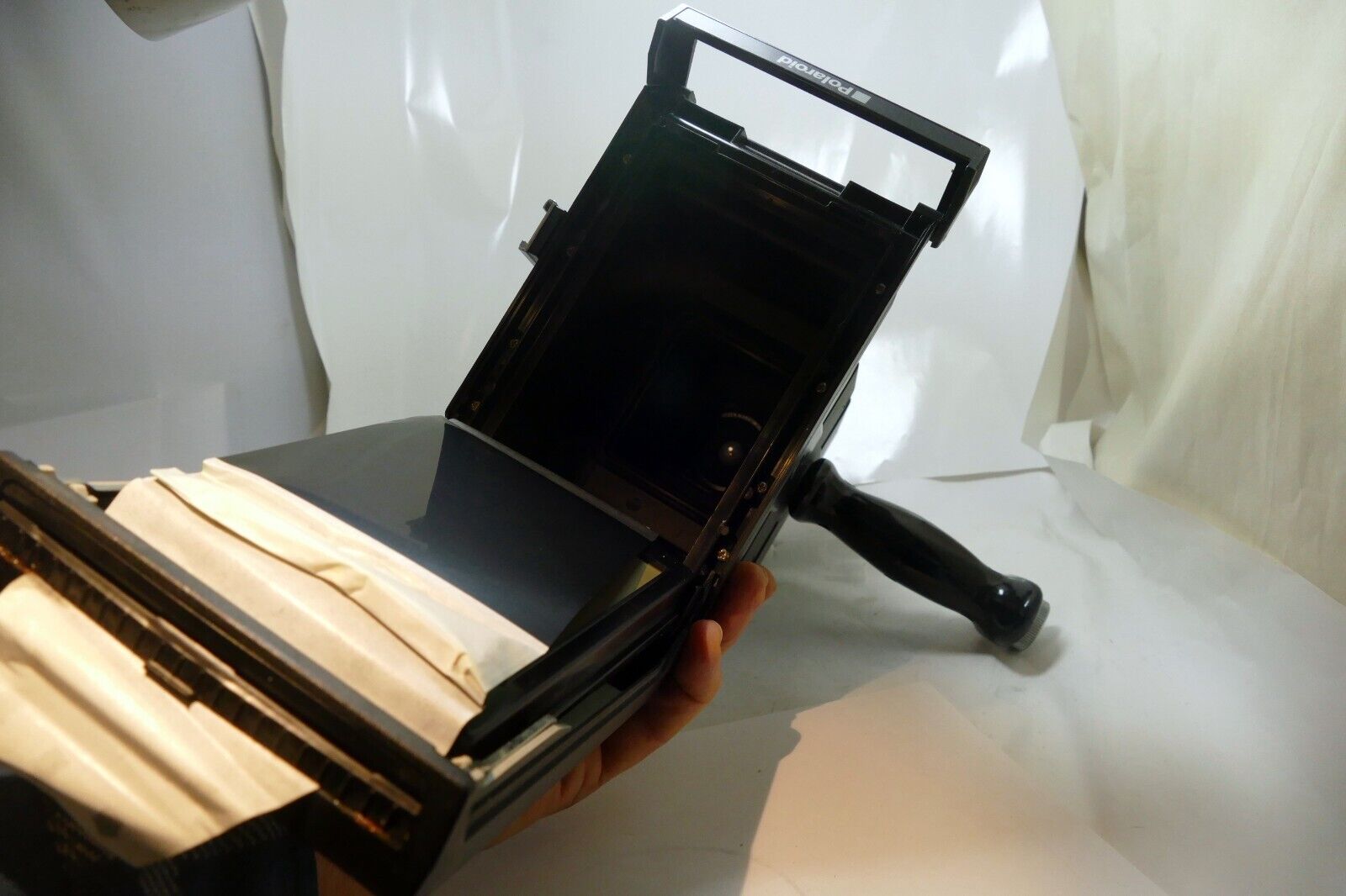 Polaroid CU-5 Land 4X5" Camera 3” Lens w/ custom Macro ring flash orthodontic