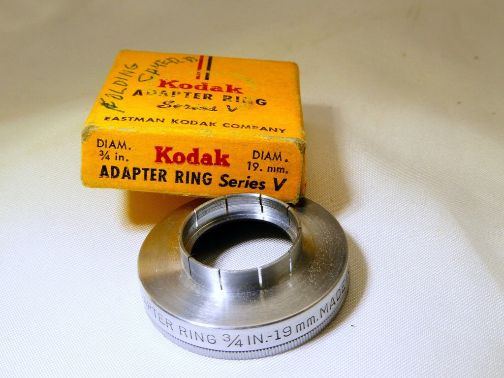 Kodak 19mm to Series V 5 Adapter Ring Holder Drop in Lens Filter