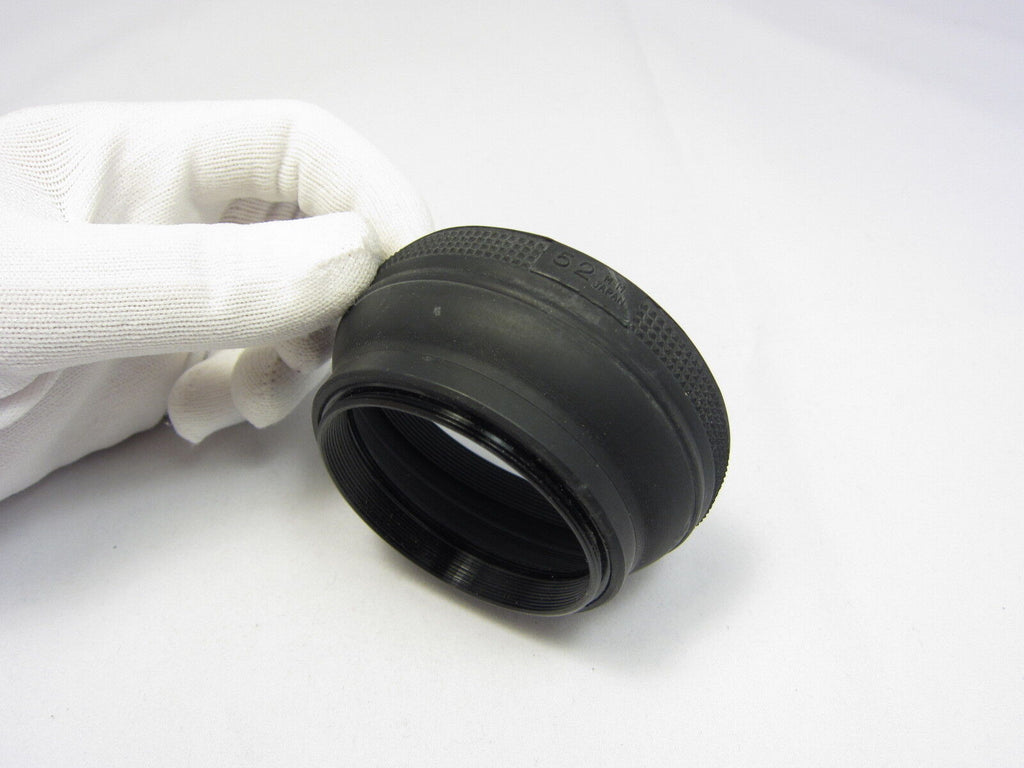 Used Unknown Brand 52mm Collapsible Rubber Lens Hood Made in Japan N102032