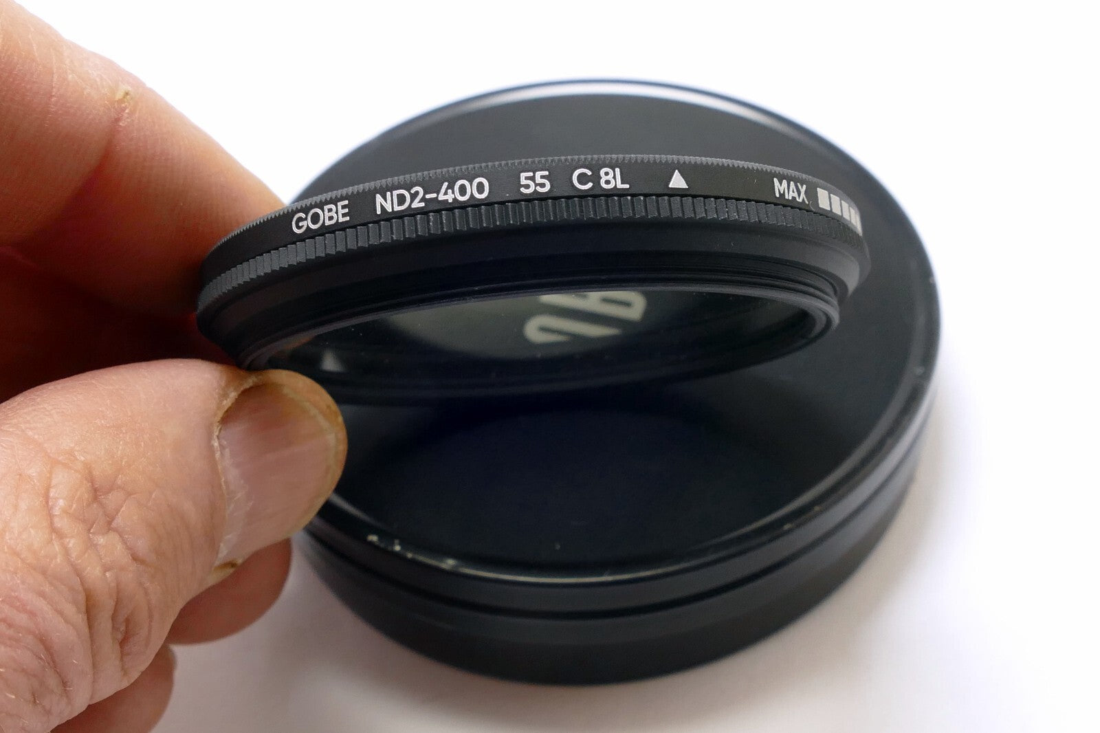 GOBE 55mm ND2-400 Variable ND Lens Filter 1-8.6 Stop Range C BL Min-max adjustab