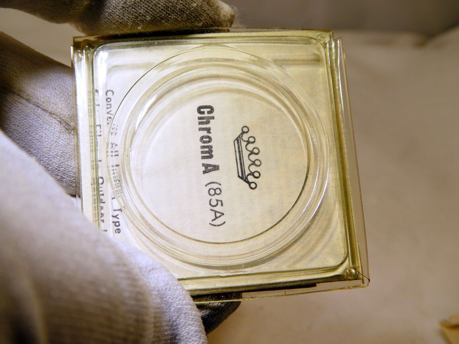 Empty Box for Ednalite series 4.5 Chrome A Lens Filter Drop in vintage