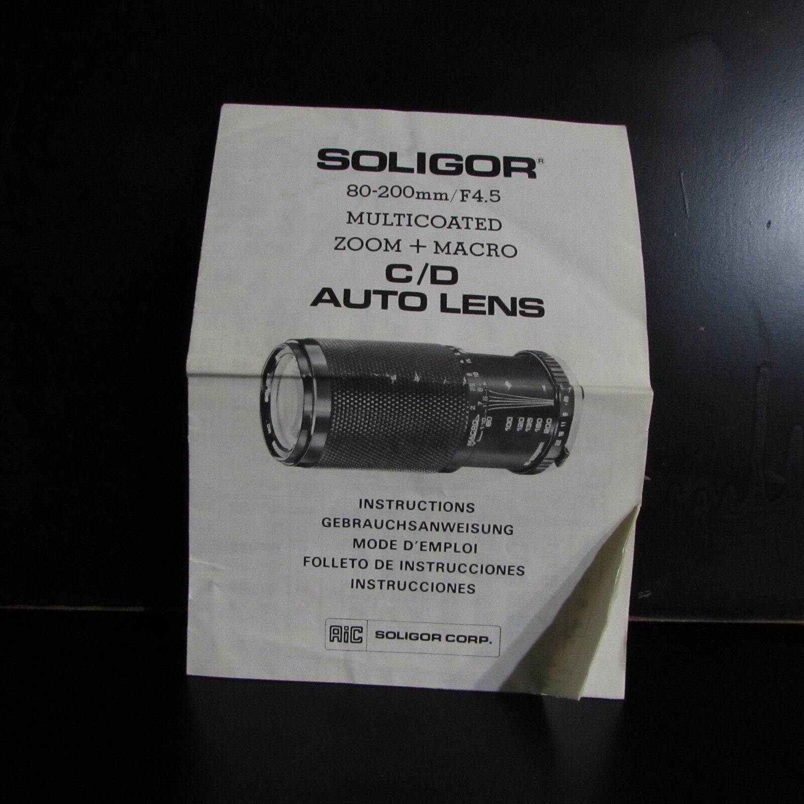 Used Soligor Multicoated 80-200mm f4.5 C/d Lens ZOOM + MACRO Manual O401810