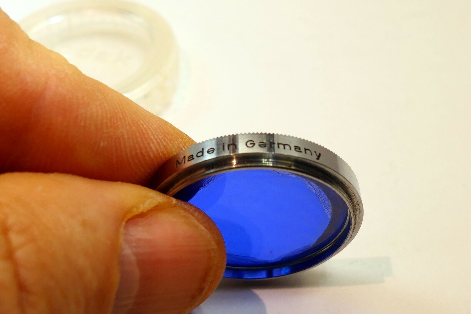30mm Kodak Photoflood 32 2L=4X Lens filter made in Germany (damaged separation)