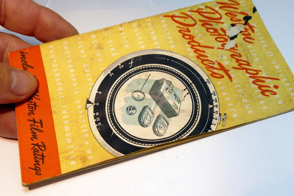 Weston vintage light meter sales brochure  guide Master II Thermometer