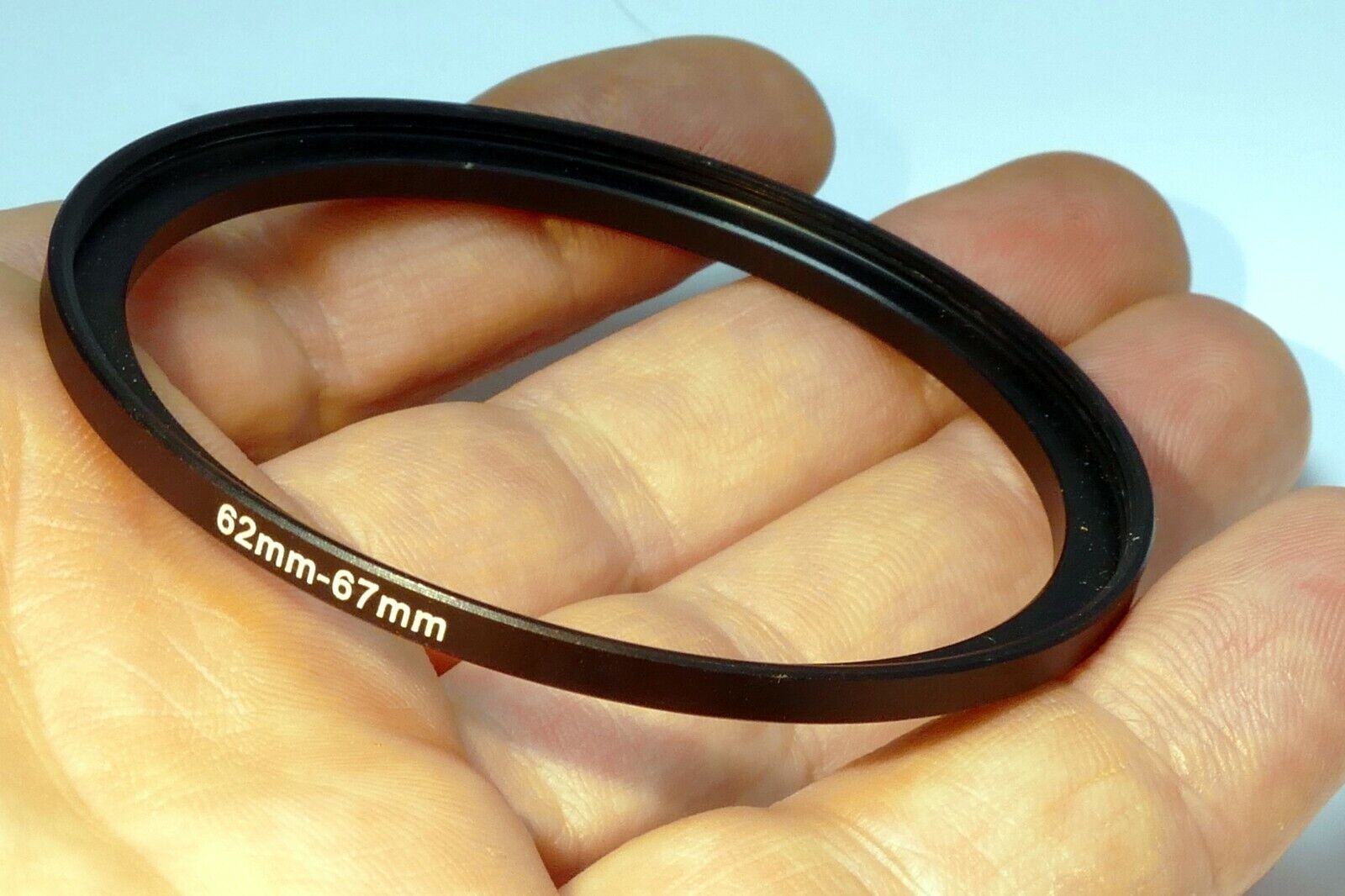 62mm to 67mm  lens ring step Up threaded male to female thin profile wide angle