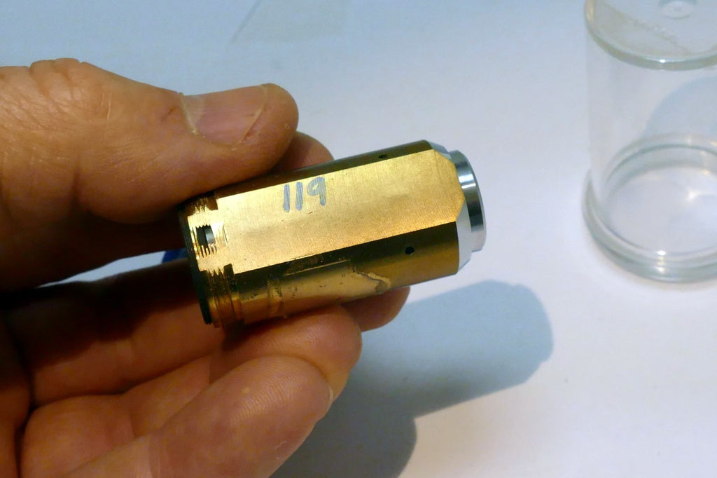 OLYMPUS Microscope Objective lens without markings