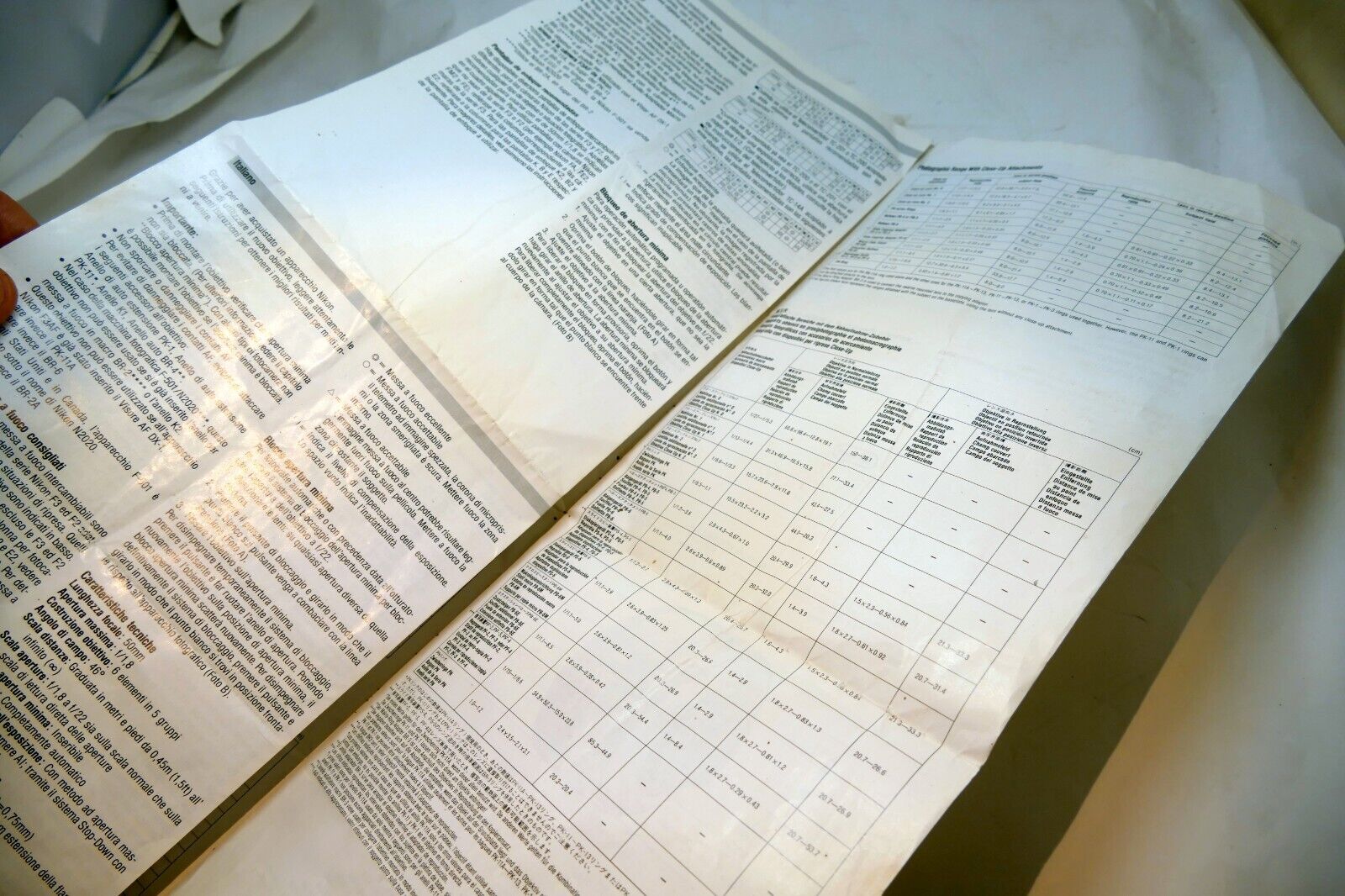 Nikon AF Nikkor 50mm f1.8 Ai-s FLENS Instruction Guide Manual