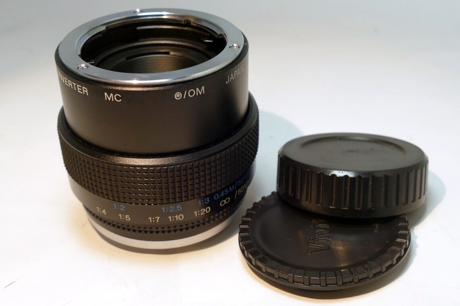 Vivitar 2X Macro Focus Teleconverter for Olympus OM Lens manual 1:1 close-up