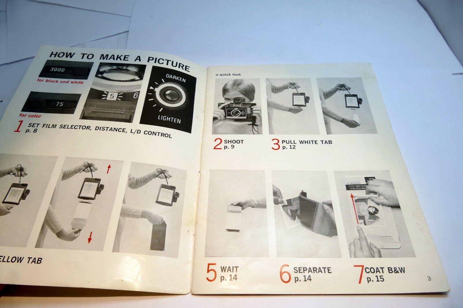 Polaroid Colorpack II  camera Operating Instruction Book Manual Guide