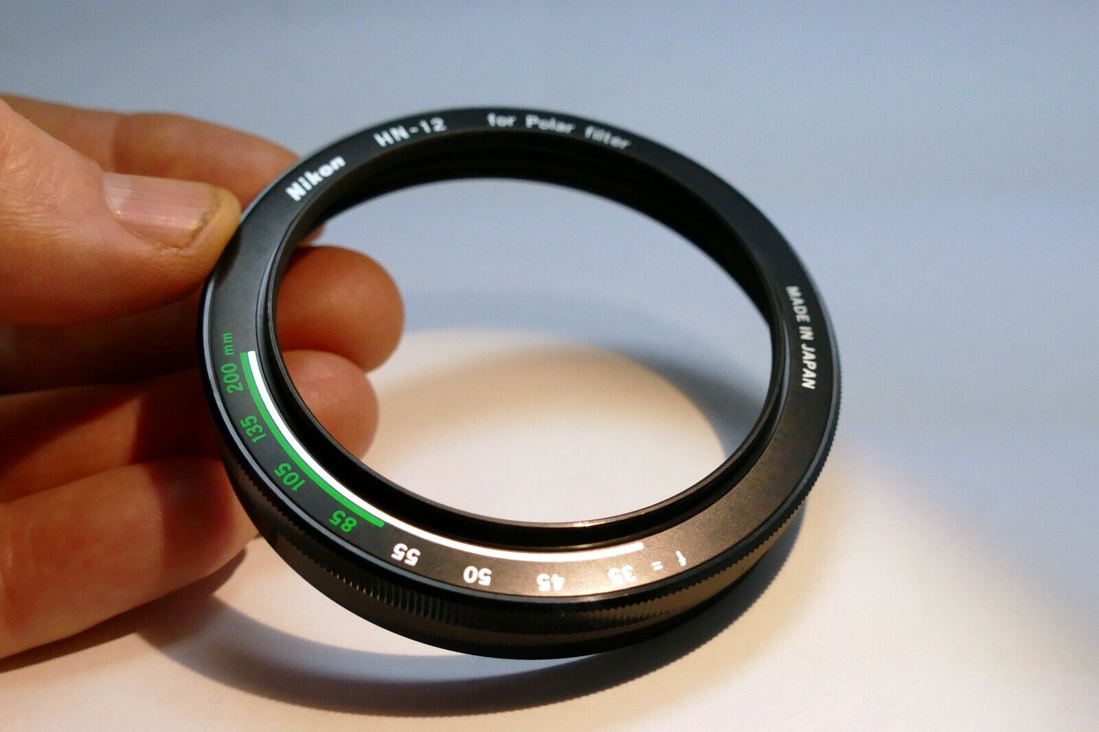 Nikon HN-12 Hood Shade for Polar Filter lower part  only 60mm OD (missing top)