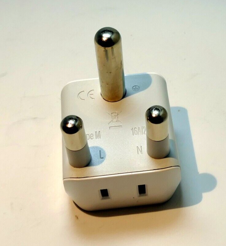 Type M 16A/250V Travel Charger, AC, Wall adapter