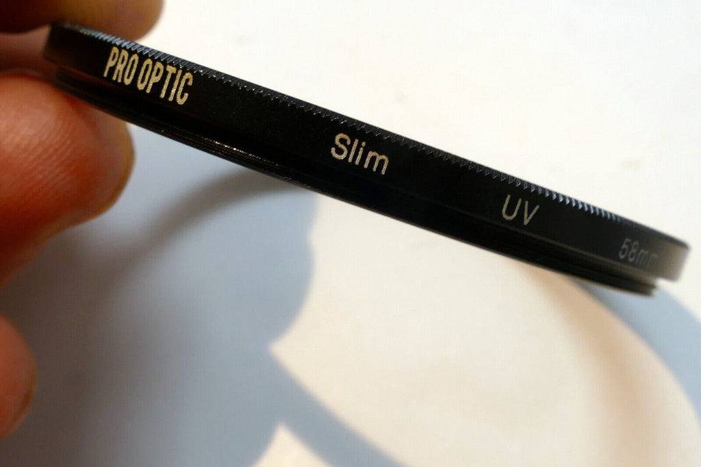 Pro Optic Slim UV 58mm Lens Filter Haze slim / low profile wide angle