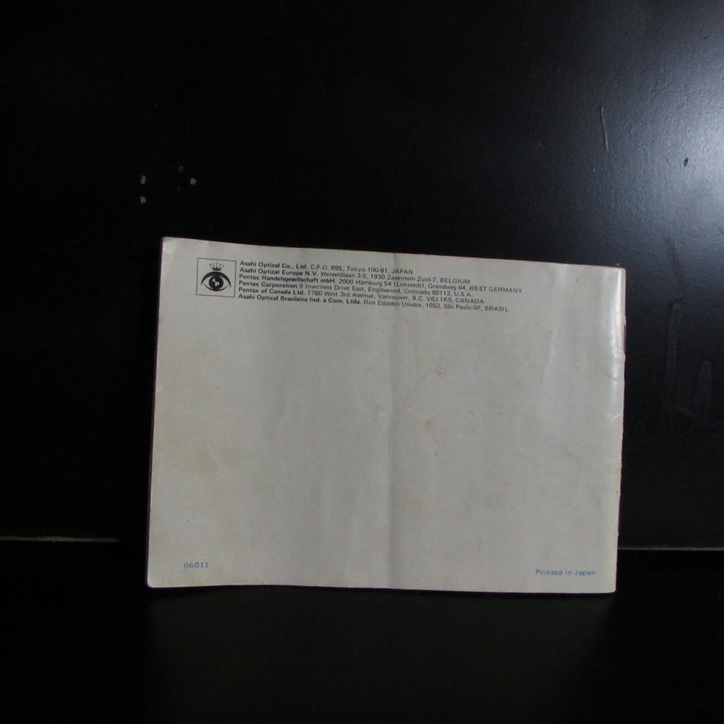 PENTAX MV Camera User Instruction Guide Owner's Manual English EN