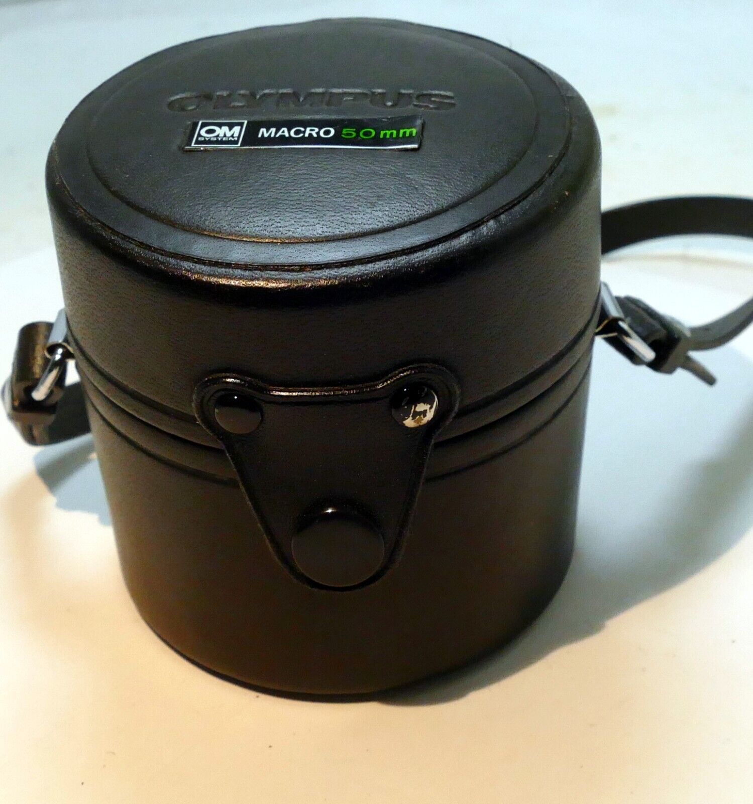Olympus Hard Lens Case for OM 50mm f3.5 Macro (fits f1.4)  -  genuine OEM