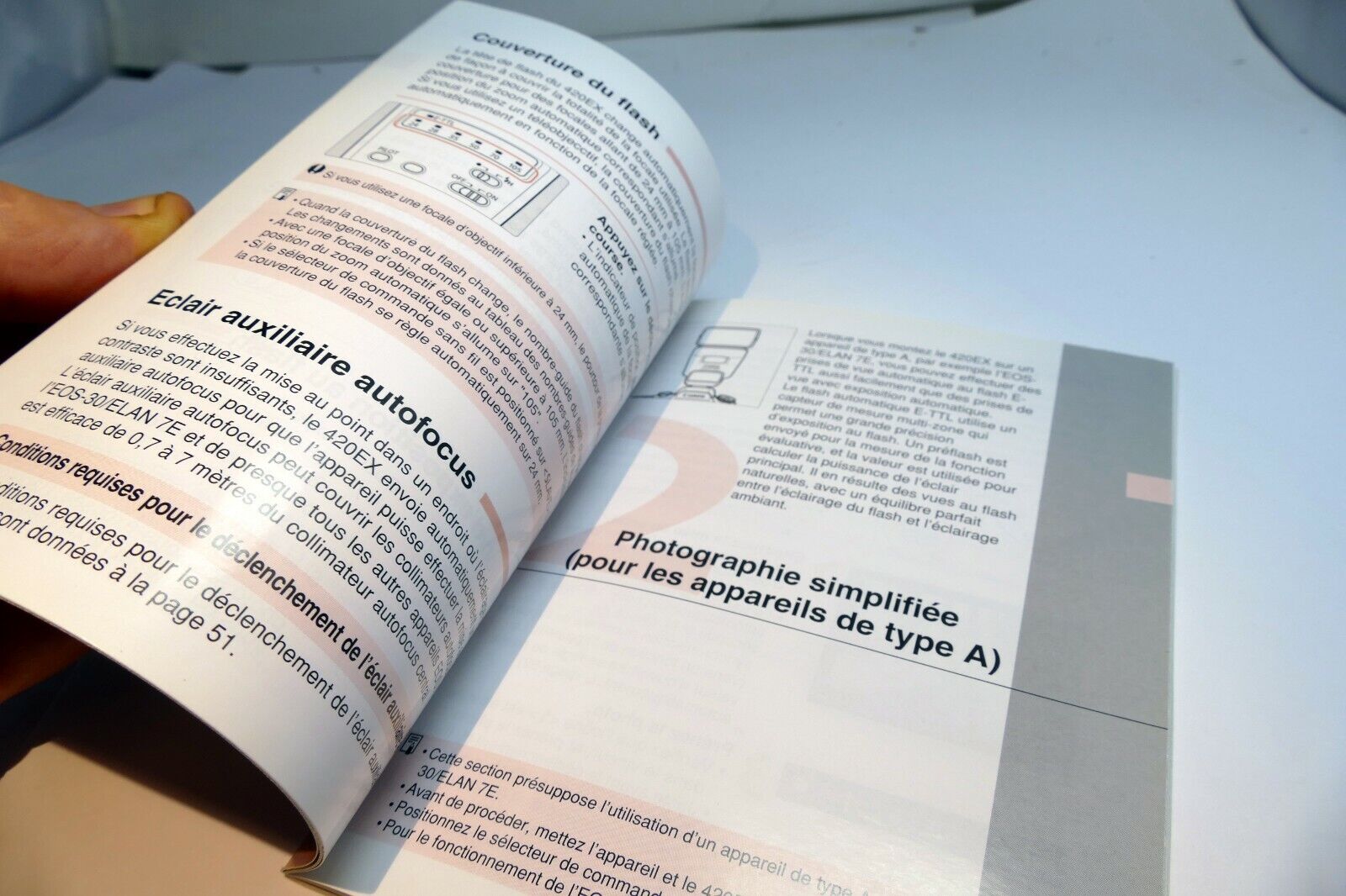 Canon Speedlite 420 EX Mode D'emploi F Francaise Guide d'instructions du flash