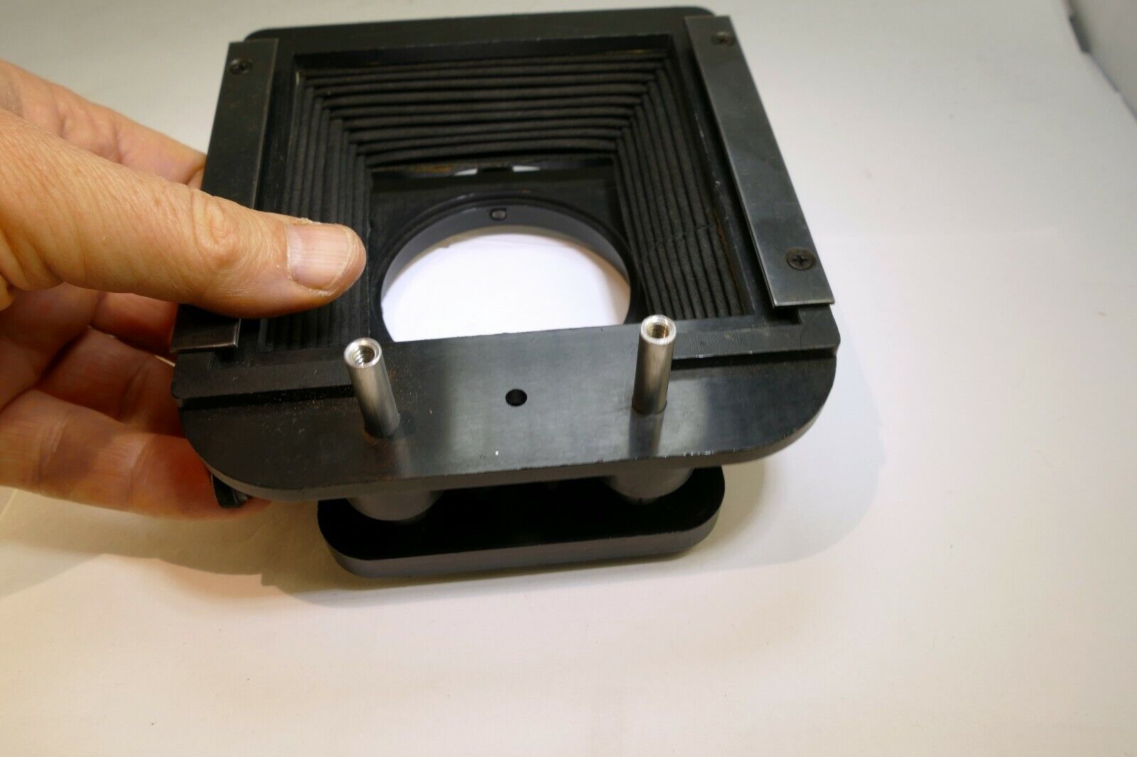 Lindahl Bellows lens Hood 31.1325 Bell-O-Shade Single 3X3 filter slot - AS found