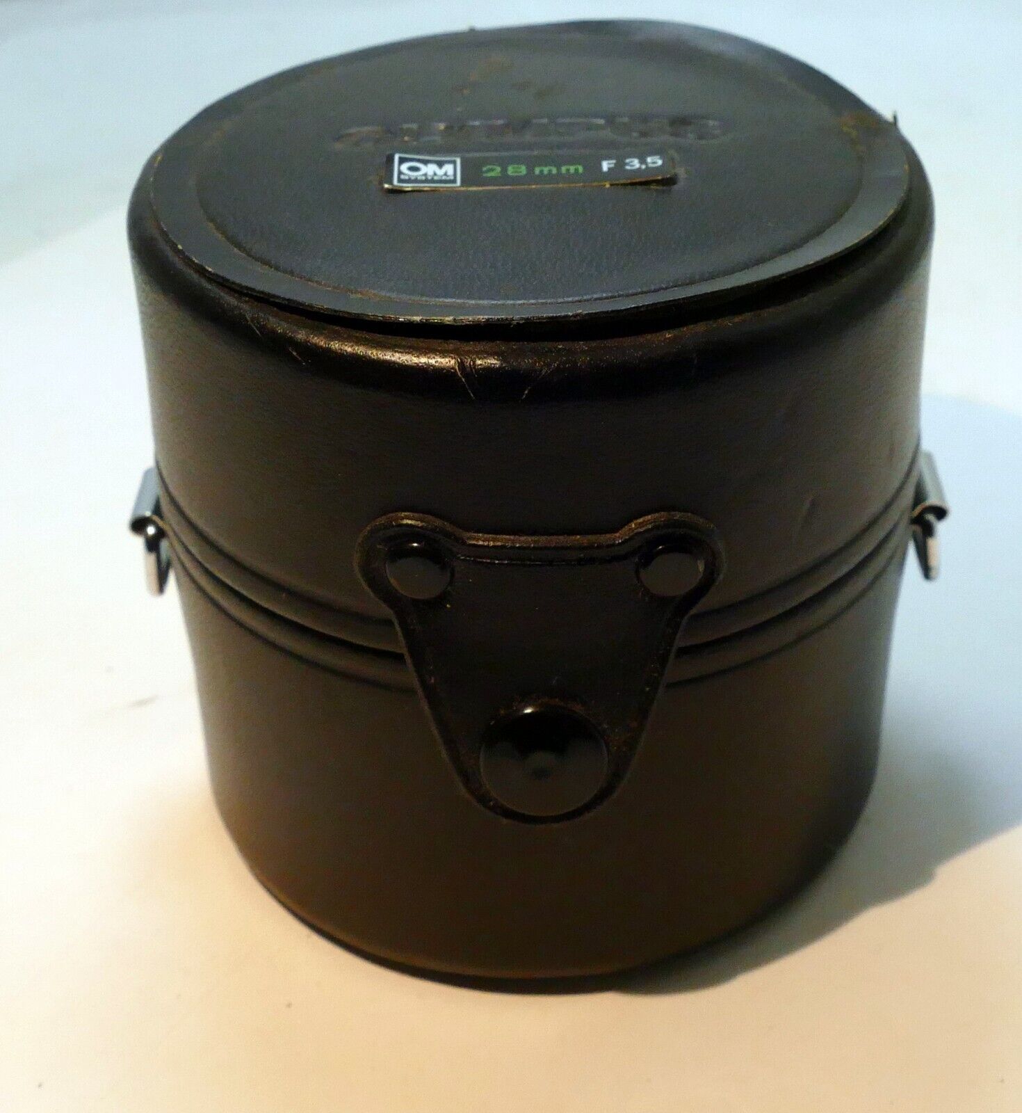 Olympus Hard Lens Case for OM 35mm f2.8 Auto W & f3.5  -  genuine OEM